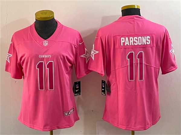 Women's Dallas Cowboys #11 Micah Parsons Pink Vapor Untouchable Limited Stitched Jersey(Run Small),We sell and wholesale Women's Dallas Cowboys #11 Micah Parsons Pink Vapor Untouchable Limited Stitched Jersey(Run Small) on line form chian!